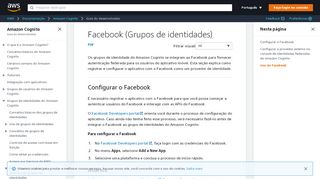 
                            11. Facebook (Grupos de identidades) - Amazon Cognito