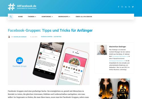 
                            2. Facebook-Gruppen: Tipps und Tricks für Anfänger - allfacebook.de