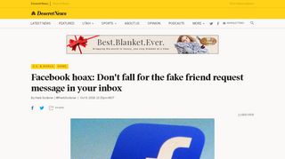 
                            8. Facebook hoax: Don't fall for the fake friend request message in your ...