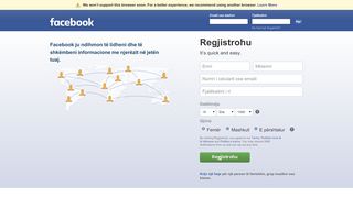 
                            4. Facebook - Hyr ose Regjistrohu