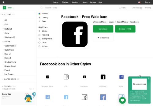 
                            11. Facebook Icon - free download, PNG and vector - Icons8