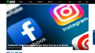 
                            10. Facebook, Instagram e Messenger ficam fora do ar no Brasil