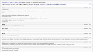 
                            4. Facebook-, Instagram- und Twitterposts mit BBcode einbinden ...