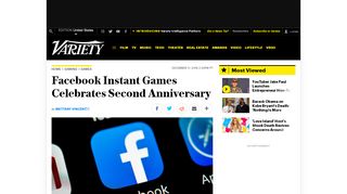 
                            13. Facebook Instant Games Celebrates Second Anniversary – Variety