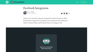 
                            10. Facebook Integration – Streamlabs Blog
