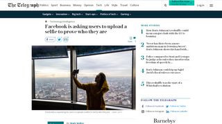 
                            11. Facebook is asking users to upload a selfie to prove who ...