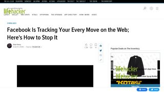 
                            13. Facebook Is Tracking Your Every Move on the Web; Here's How to ...