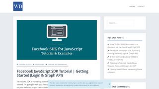 
                            2. Facebook JavaScript SDK Tutorial | Getting Started (Login & Graph ...
