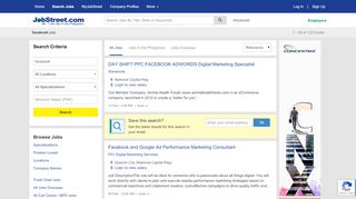 
                            3. Facebook Jobs in Philippines, Job Hiring | JobStreet.com.ph