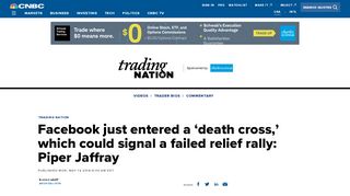 
                            11. Facebook just entered a 'death cross,' which could signal a failed rally