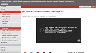 
                            8. FACEBOOK: Kako deaktivirati ali izbrisati profil? | safe.si