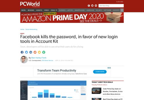 
                            12. Facebook kills the password, in favor of new login tools in Account Kit ...