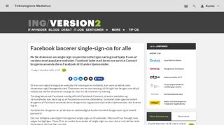 
                            10. Facebook lancerer single-sign-on for alle | Version2