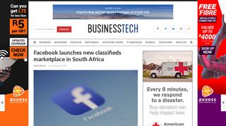 
                            11. Facebook launches new classifieds marketplace in South Africa