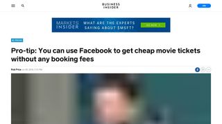 
                            7. Facebook lets users book movie tickets without booking fees ...