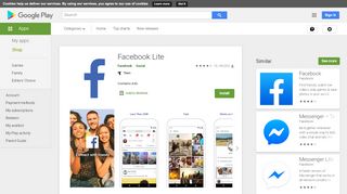
                            5. Facebook Lite – Apps no Google Play