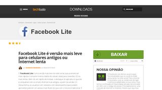 
                            2. Facebook Lite | Download | TechTudo