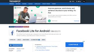 
                            9. Facebook Lite for Android 134.0.0.9 Download - TechSpot