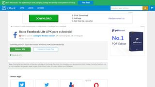 
                            5. Facebook Lite para Android download