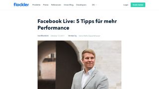 
                            5. Facebook Live: 5 Tipps für mehr Performance | Social Media Interview