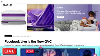 
                            10. Facebook Live Is the New QVC | WIRED