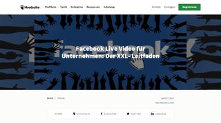 
                            9. Facebook Live Video für Unternehmen: Der XXL- Leitfaden