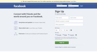 
                            11. Facebook - Log In or Sign Up