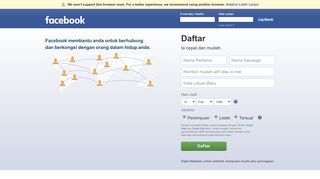 
                            1. Facebook - Log masuk atau daftar