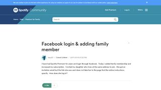 
                            12. Facebook login & adding family member - The Spotify ...