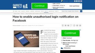 
                            9. Facebook login alert: How to enable unauthorised login notification ...
