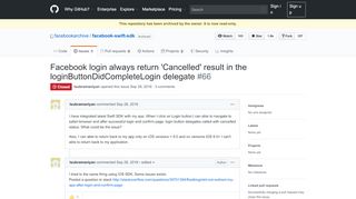 
                            3. Facebook login always return 'Cancelled' result in the ... - GitHub