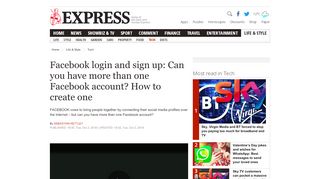 
                            13. Facebook login and sign up: Can you have more than one account ...
