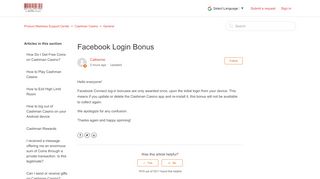 
                            7. Facebook Login Bonus – Product Madness Support Center