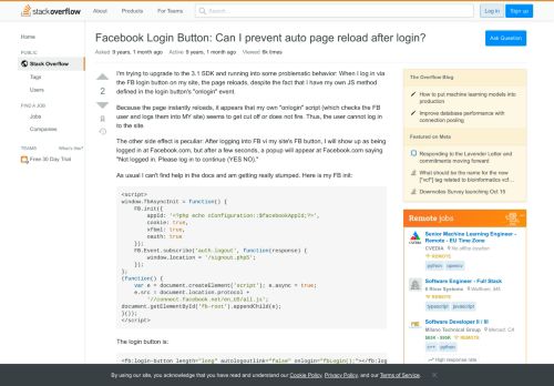 
                            12. Facebook Login Button: Can I prevent auto page reload after login ...