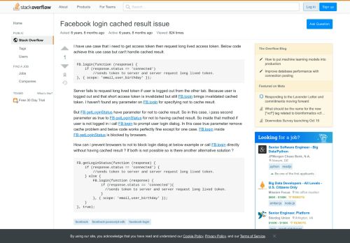 
                            1. Facebook login cached result issue - Stack Overflow