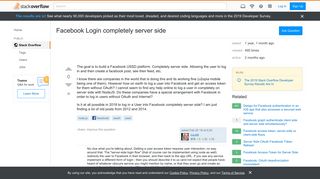 
                            2. Facebook Login completely server side - Stack Overflow