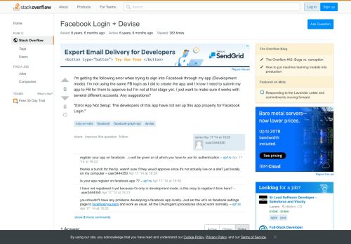 
                            6. Facebook Login + Devise - Stack Overflow
