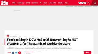
                            9. Facebook login DOWN: Social Network log in NOT WORKING for ...