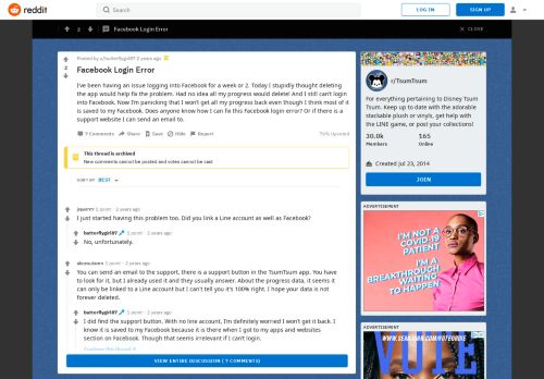 
                            5. Facebook Login Error : TsumTsum - Reddit