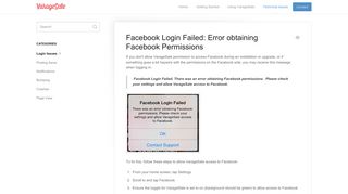 
                            6. Facebook Login Failed: Error obtaining Facebook Permissions ...