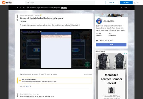 
                            6. Facebook login failed while linking the game : DissidiaFFOO - Reddit