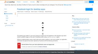 
                            5. Facebook login for desktop apps - Stack Overflow