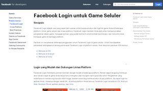 
                            6. Facebook Login - Game - Facebook for Developers