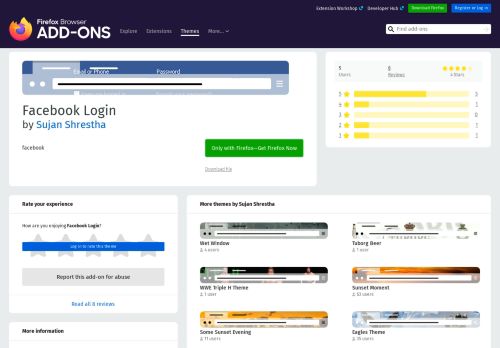 
                            8. Facebook Login – Get this Theme for ? Firefox (en-GB) - Firefox Add-ons