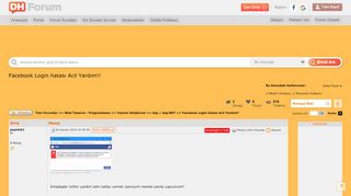 
                            8. Facebook Login hatası Acil Yardım!! » Sayfa 1 - 1 - DonanımHaber Forum