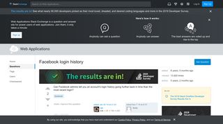 
                            12. Facebook login history - Web Applications Stack Exchange