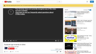 
                            11. Facebook login Instantly On Safari - YouTube