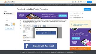 
                            2. Facebook login NullPointerException - Stack Overflow