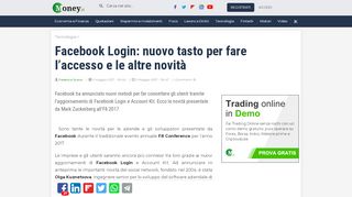 
                            3. Facebook Login: nuovo tasto per fare l'accesso e le altre novità