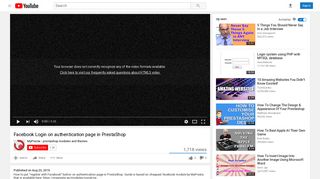 
                            8. Facebook Login on authentication page in PrestaShop - YouTube